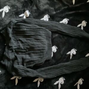 Dark Gray Ribbed Sweater